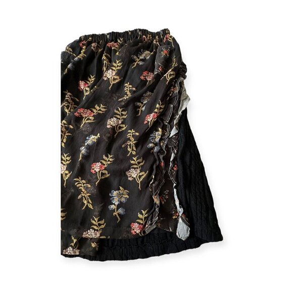 COMME DES GARÇONS Tricot Floral Print/Cable knit Midi Skirt, One size - Picture 9 of 16